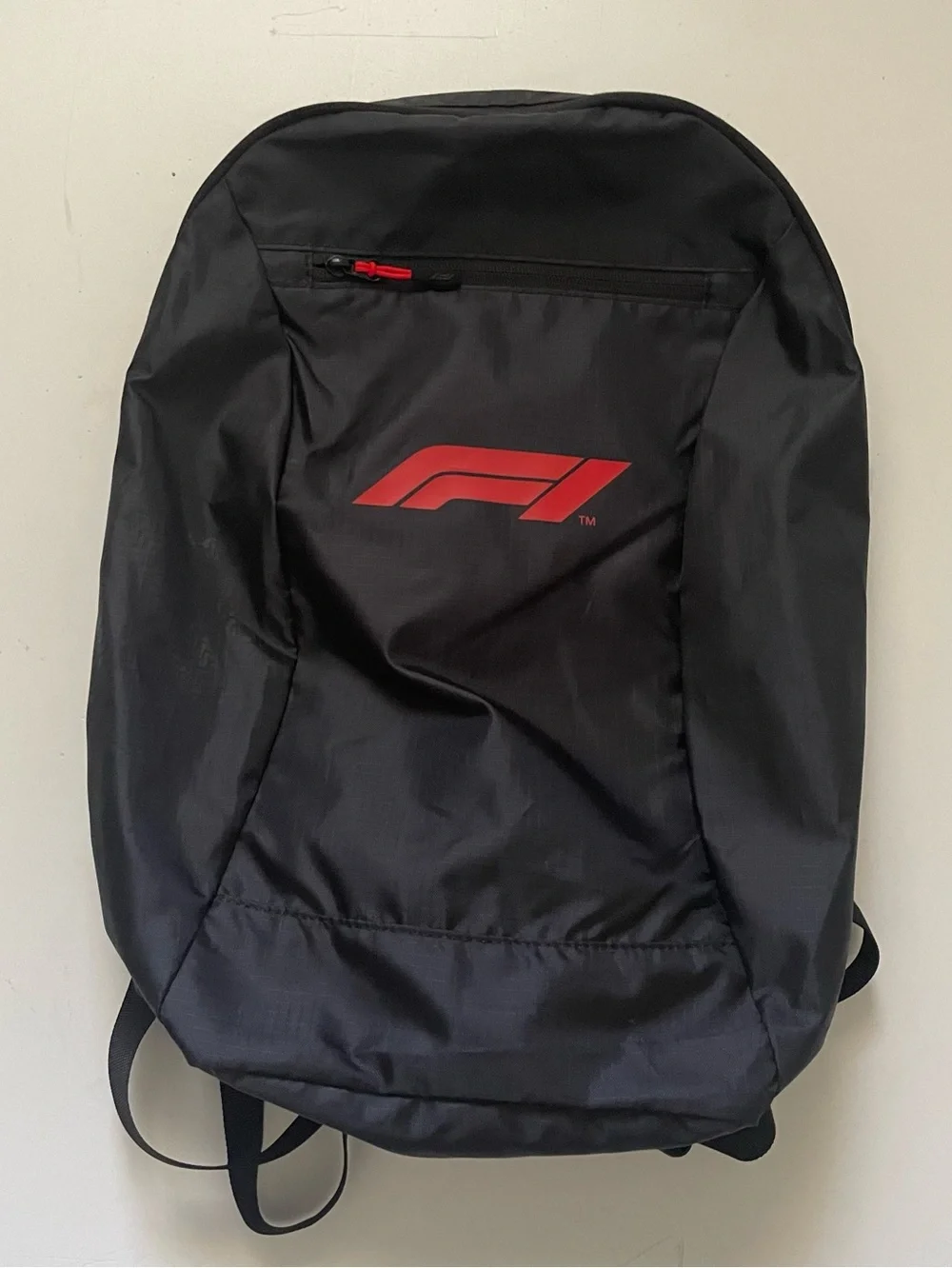 Formula 1 F1 Official Packable Backpack Black Red Travel School Laptop Bag NWOT